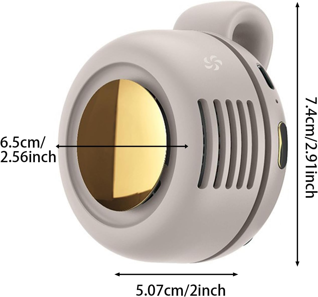 Mini Ventilador tipo clip - USB Recargable
