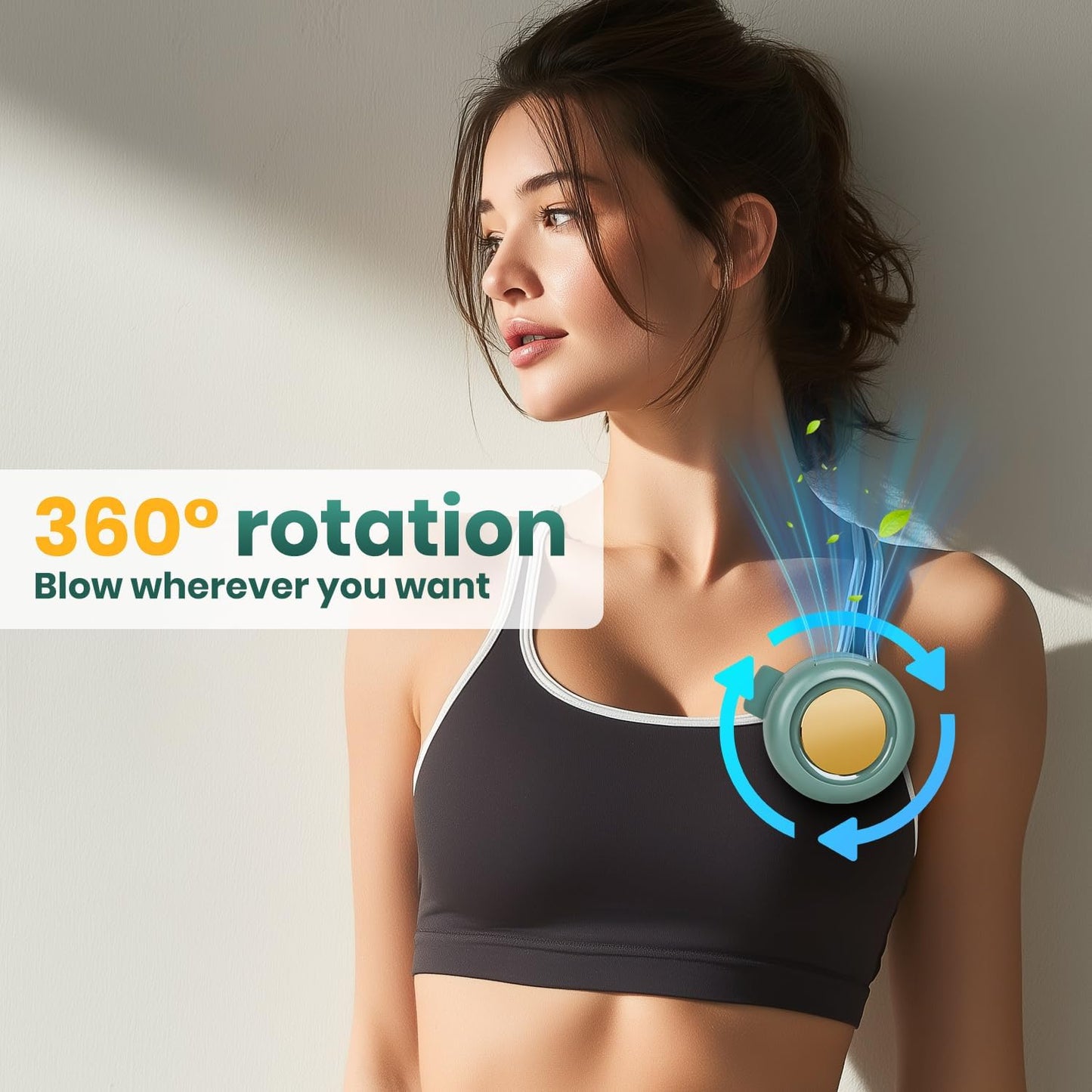 Mini Ventilador tipo clip - USB Recargable